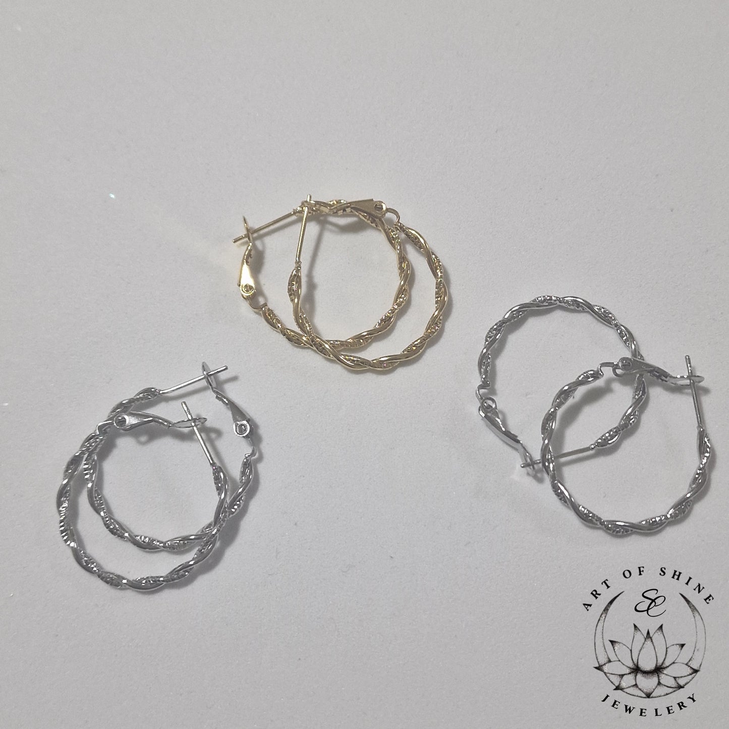 Engraved Hoops