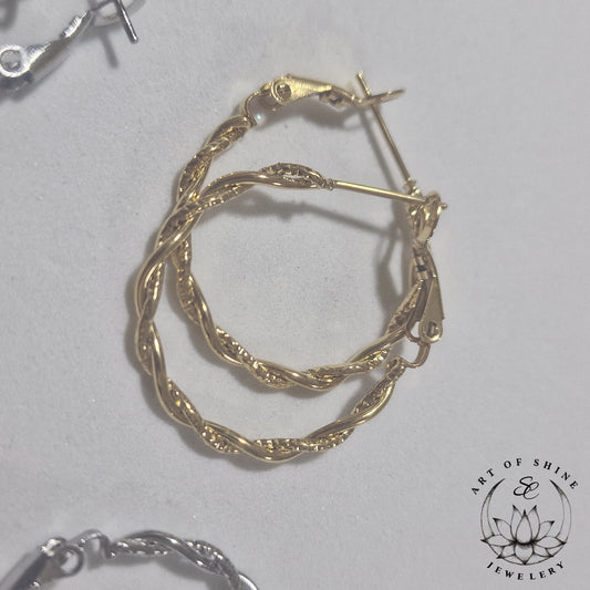 Engraved Hoops Art of Shine