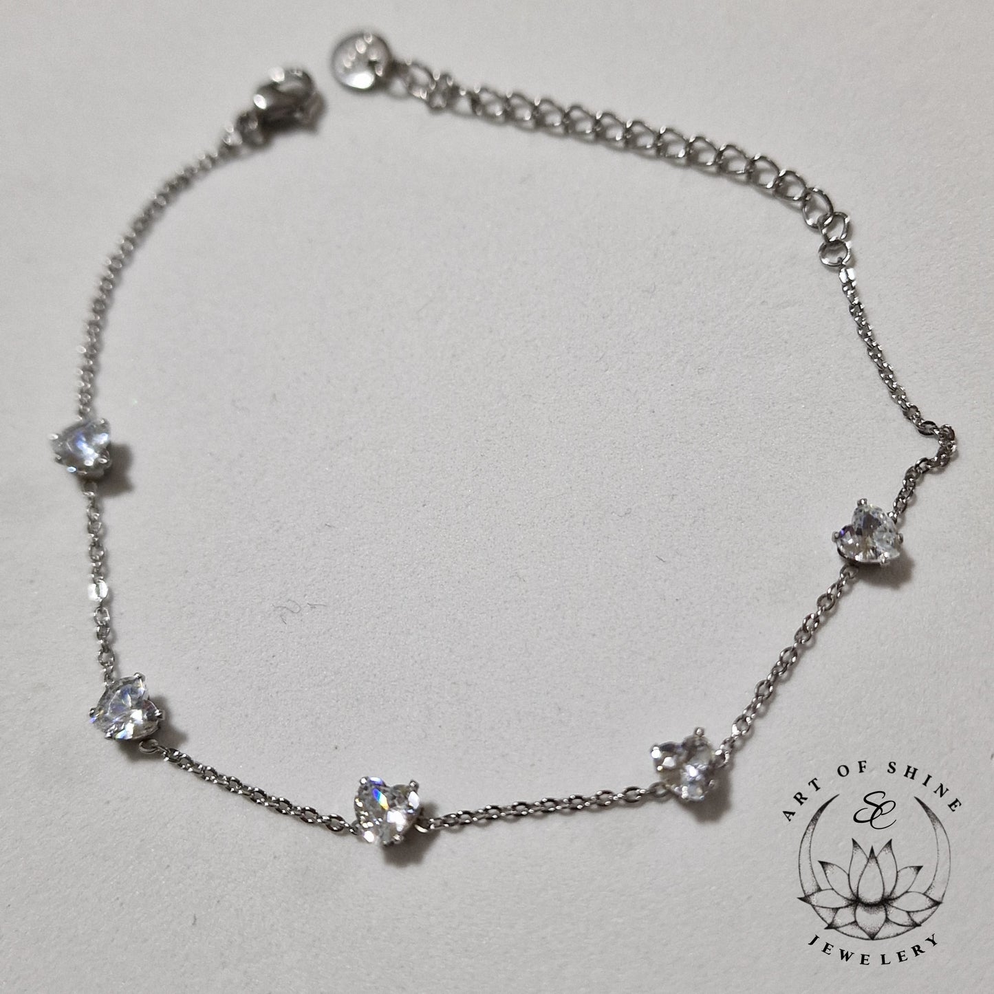 Heart Zircon Bracelet