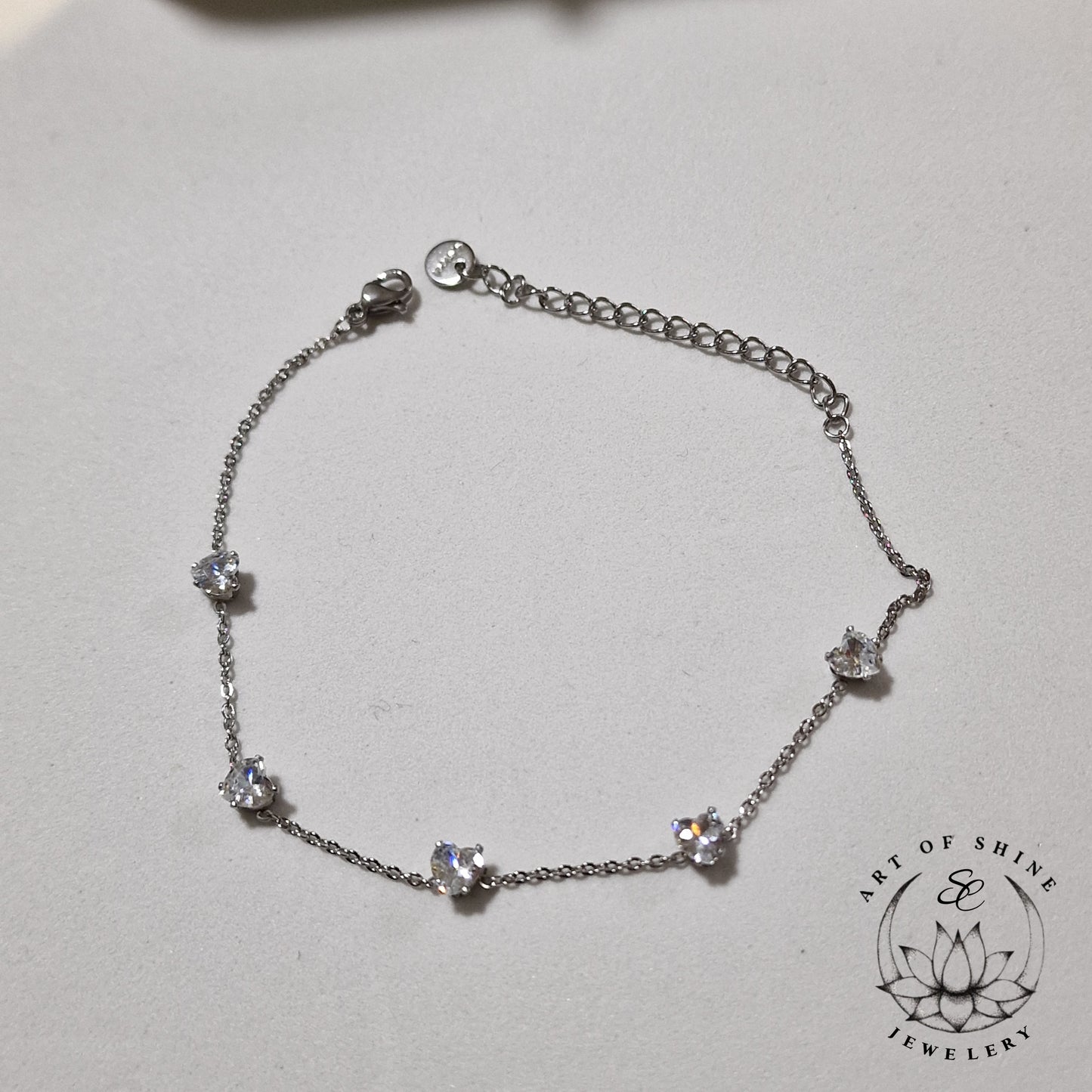 Heart Zircon Bracelet
