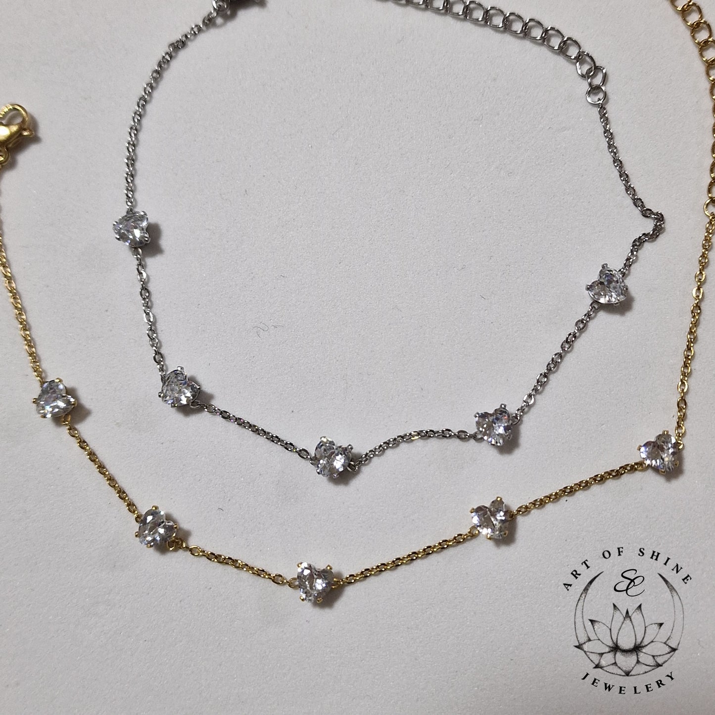Heart Zircon Bracelet