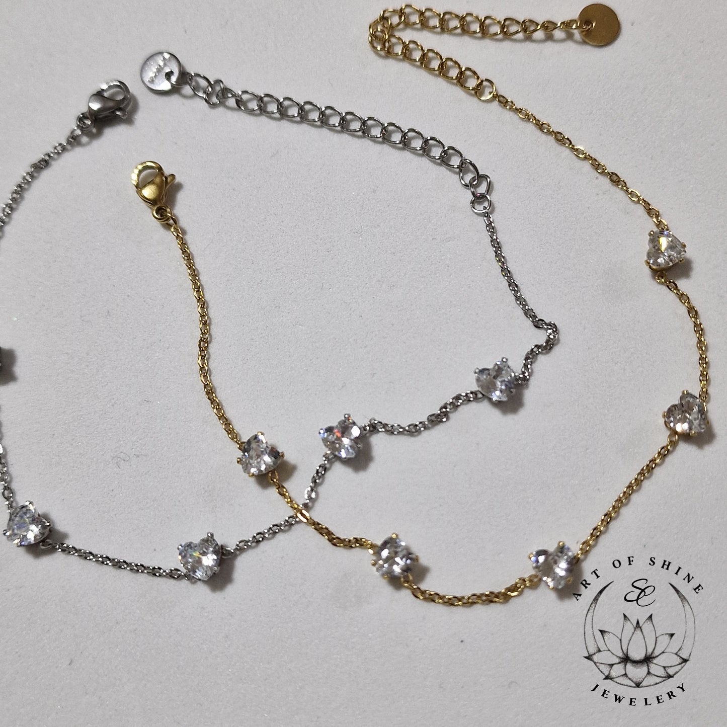 Heart Zircon Bracelet