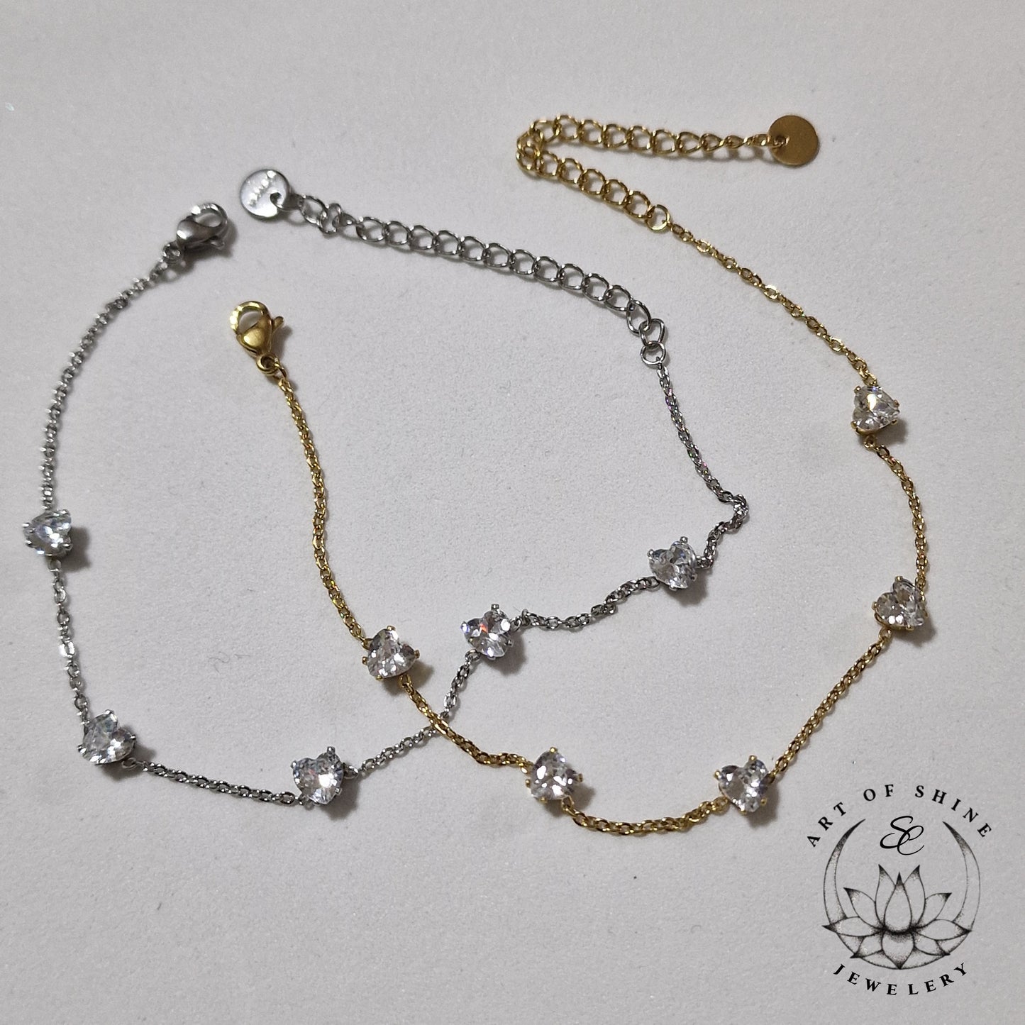 Heart Zircon Bracelet