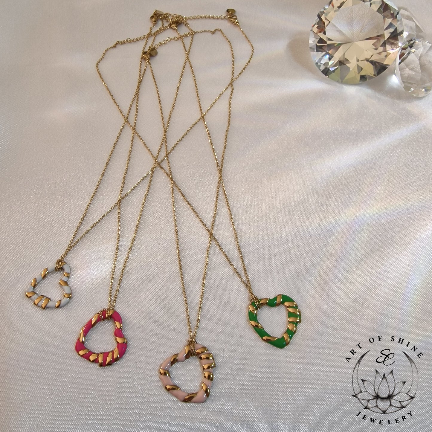 Ribbon Heart Necklace