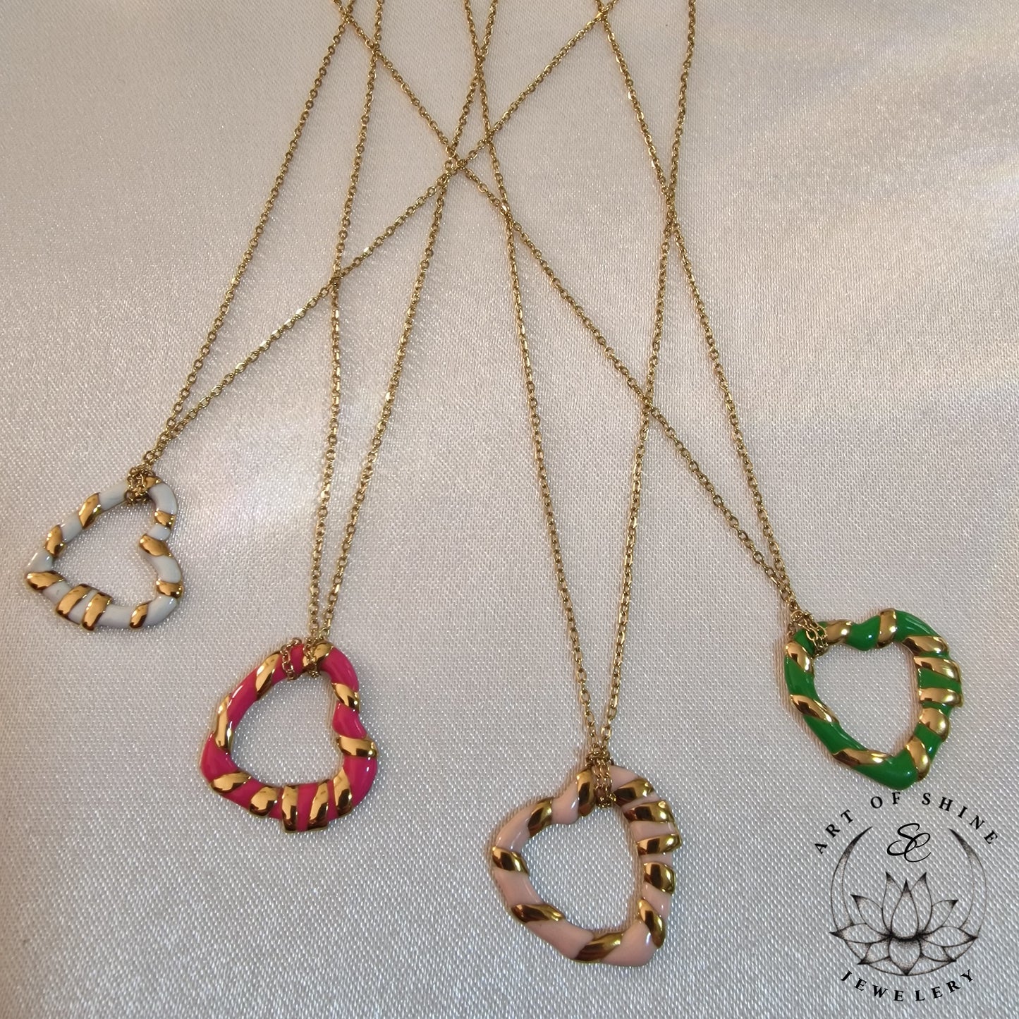 Ribbon Heart Necklace