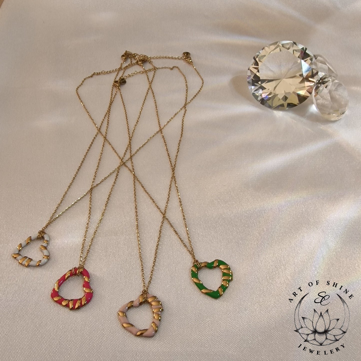 Ribbon Heart Necklace