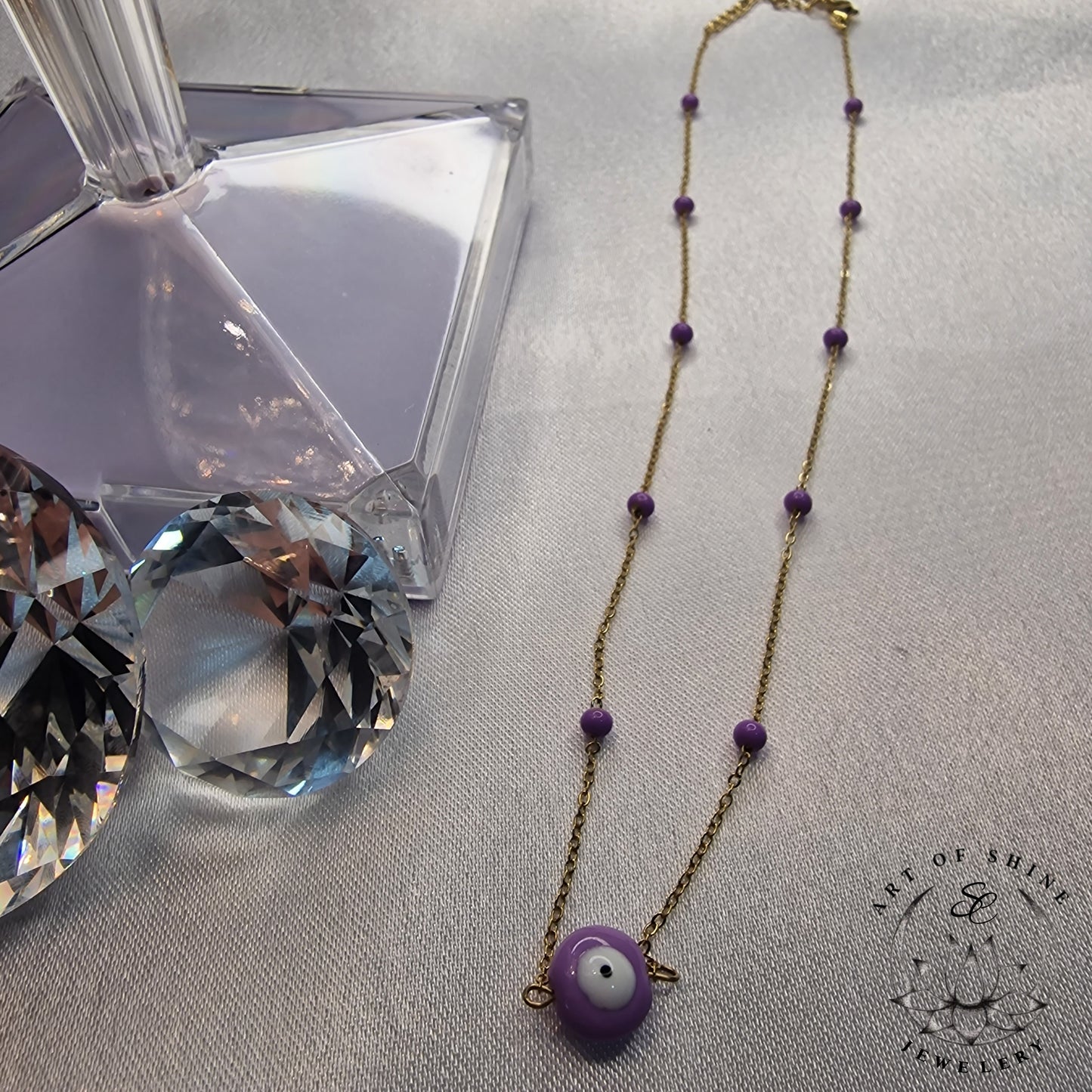 Greek Eye Babool Necklace