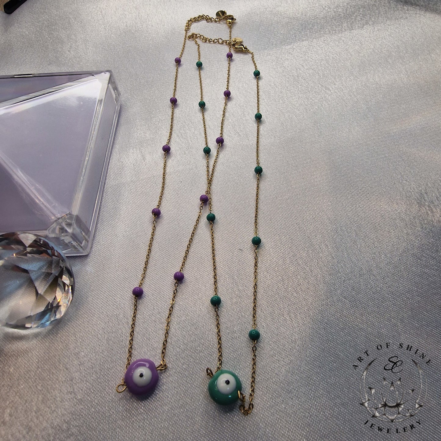 Greek Eye Babool Necklace