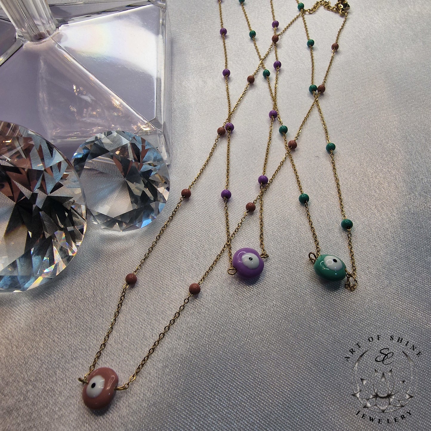 Greek Eye Babool Necklace
