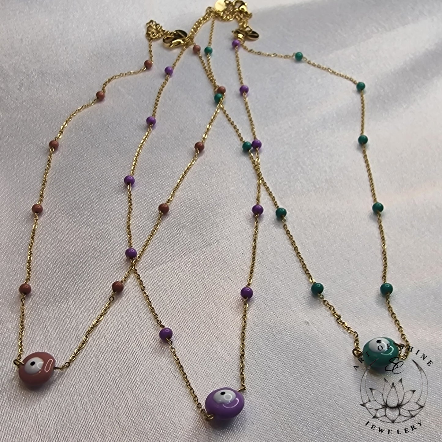 Greek Eye Babool Necklace