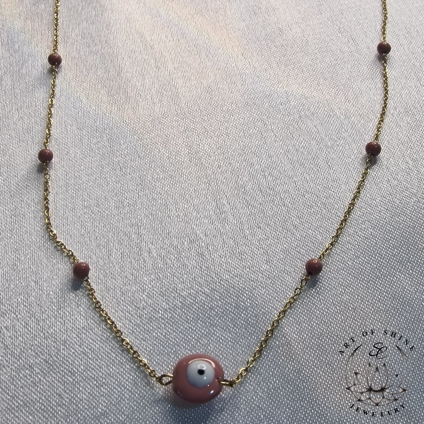 Greek Eye Babool Necklace