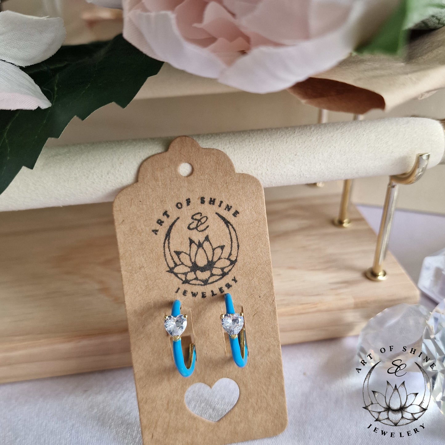 Medium Hoops Colour with Zircone