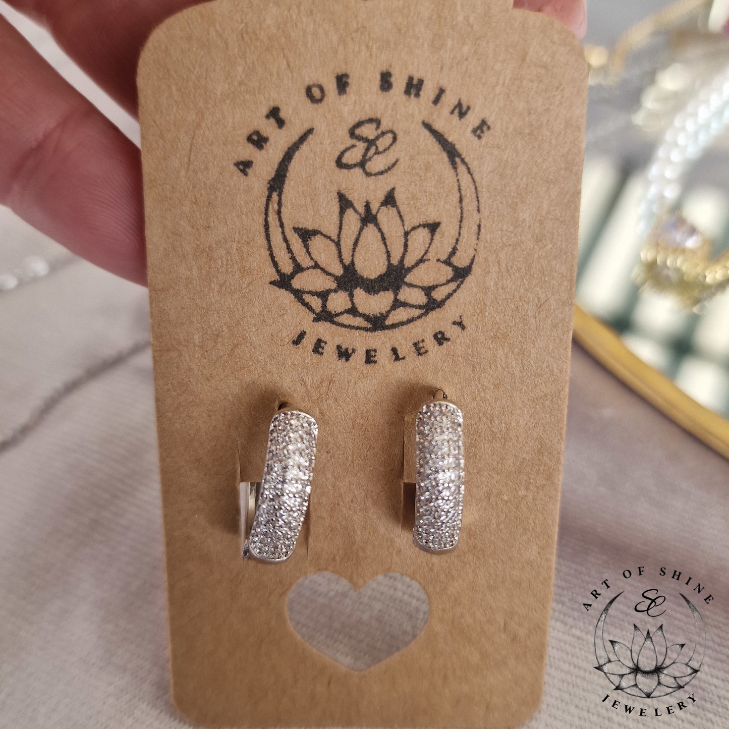 Hoops Ovali Elegant Zirconi Art of Shine