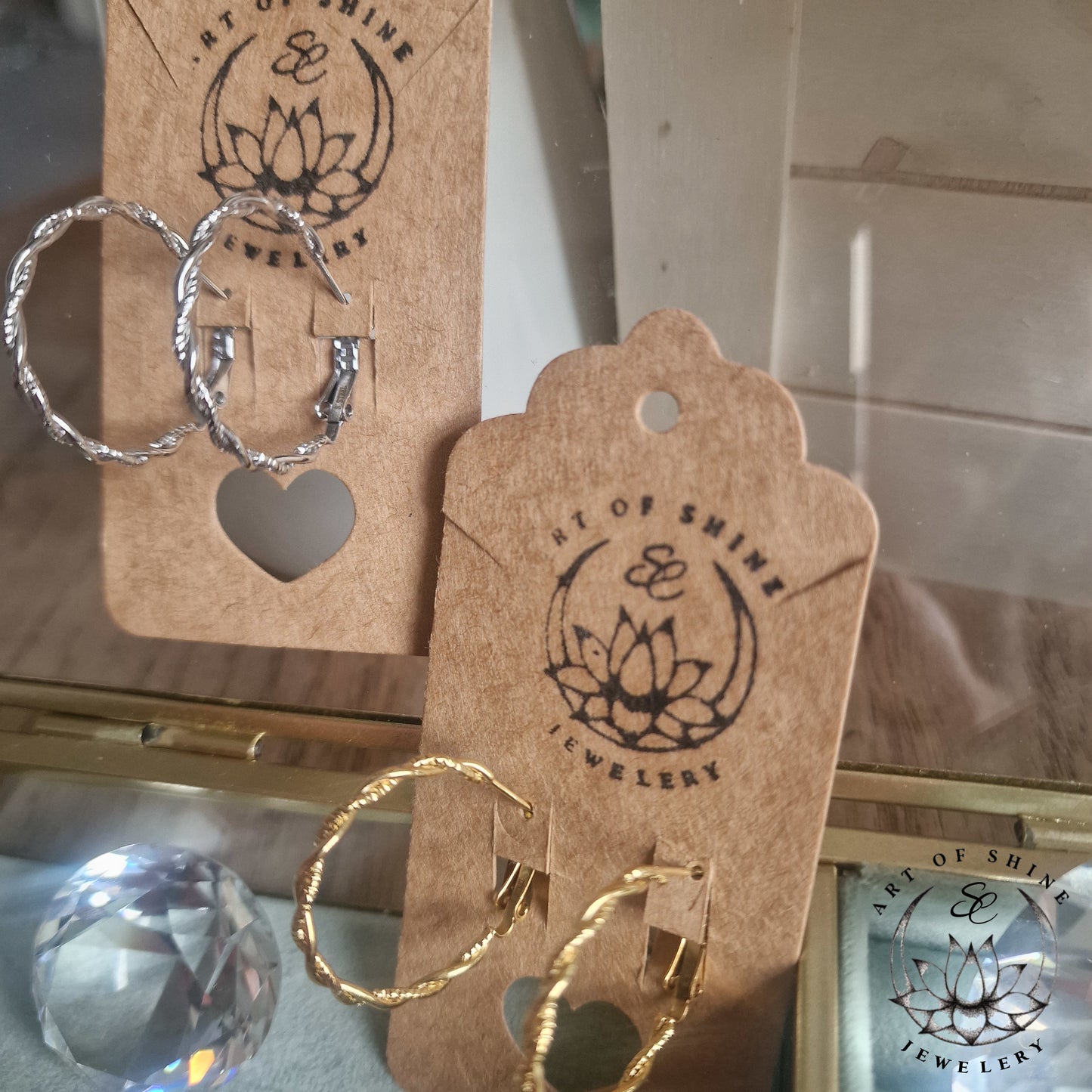 Engraved Hoops Art of Shine