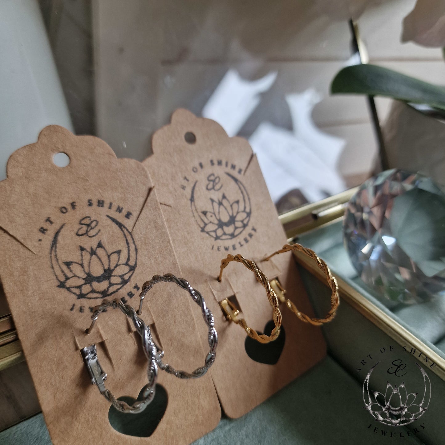 Engraved Hoops