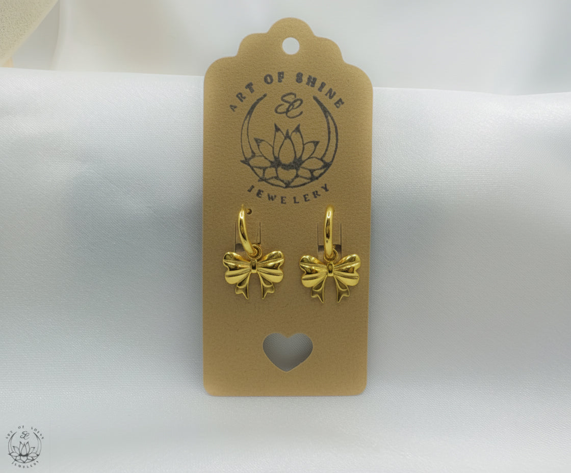 The Bow Earrings in Stud & Hoop Styles