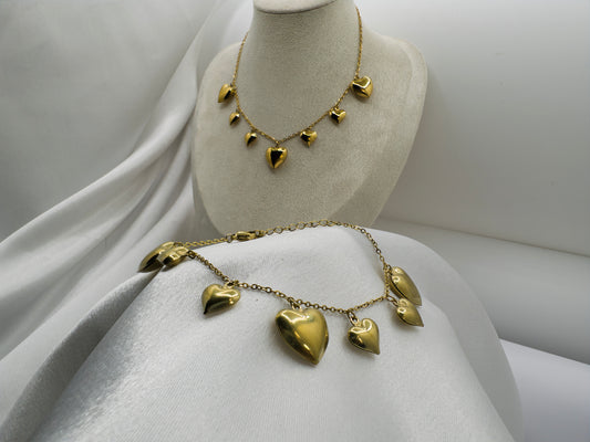 Chunky Multi-Heart Bracelet