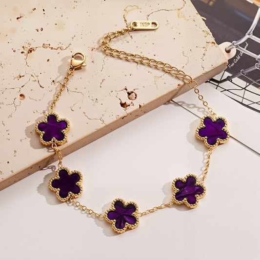 Fortune Five Clover Bracelet- Marble Edition Art of Shine