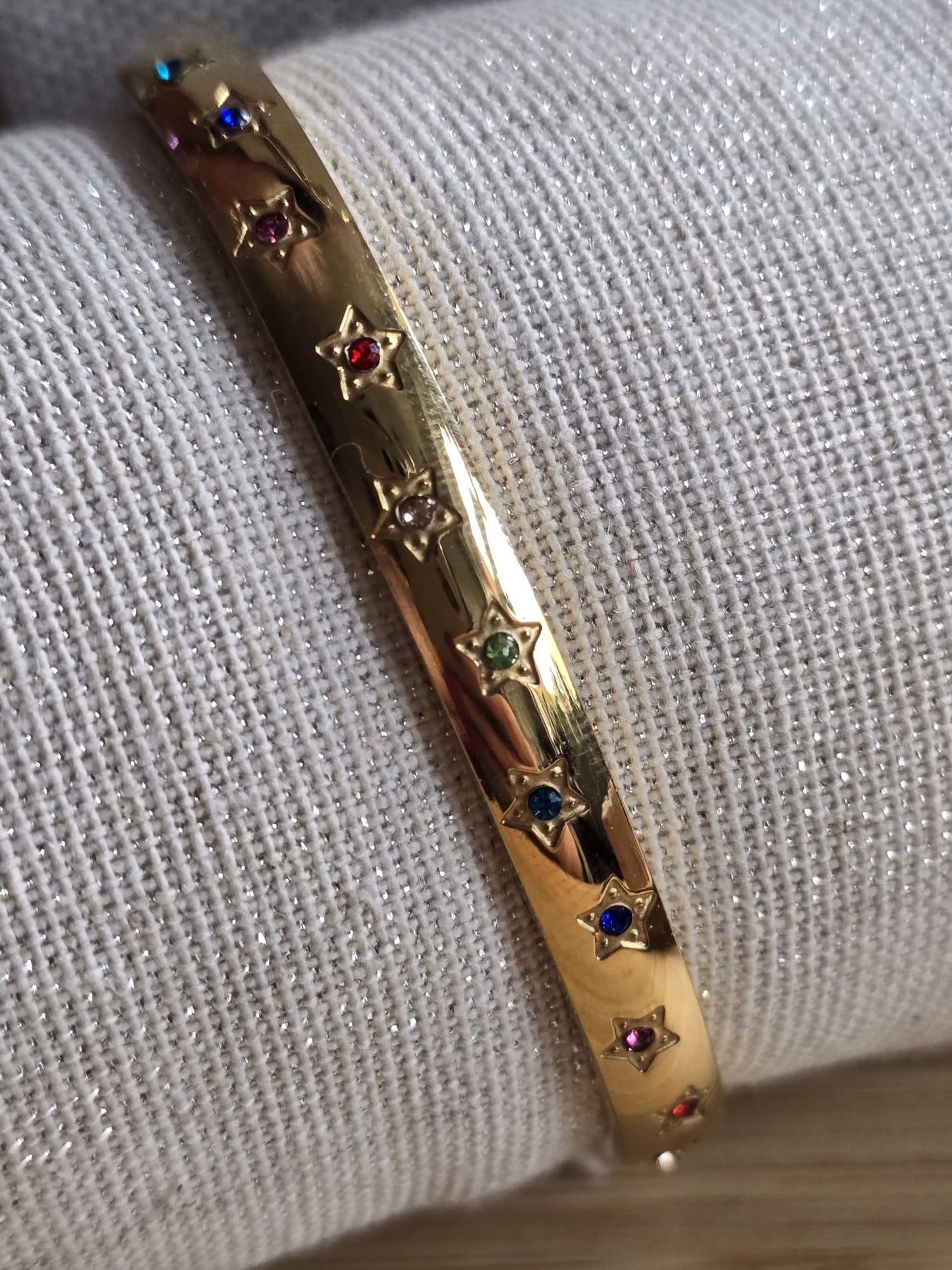 Rainbow Star Gold Bangle Art of Shine