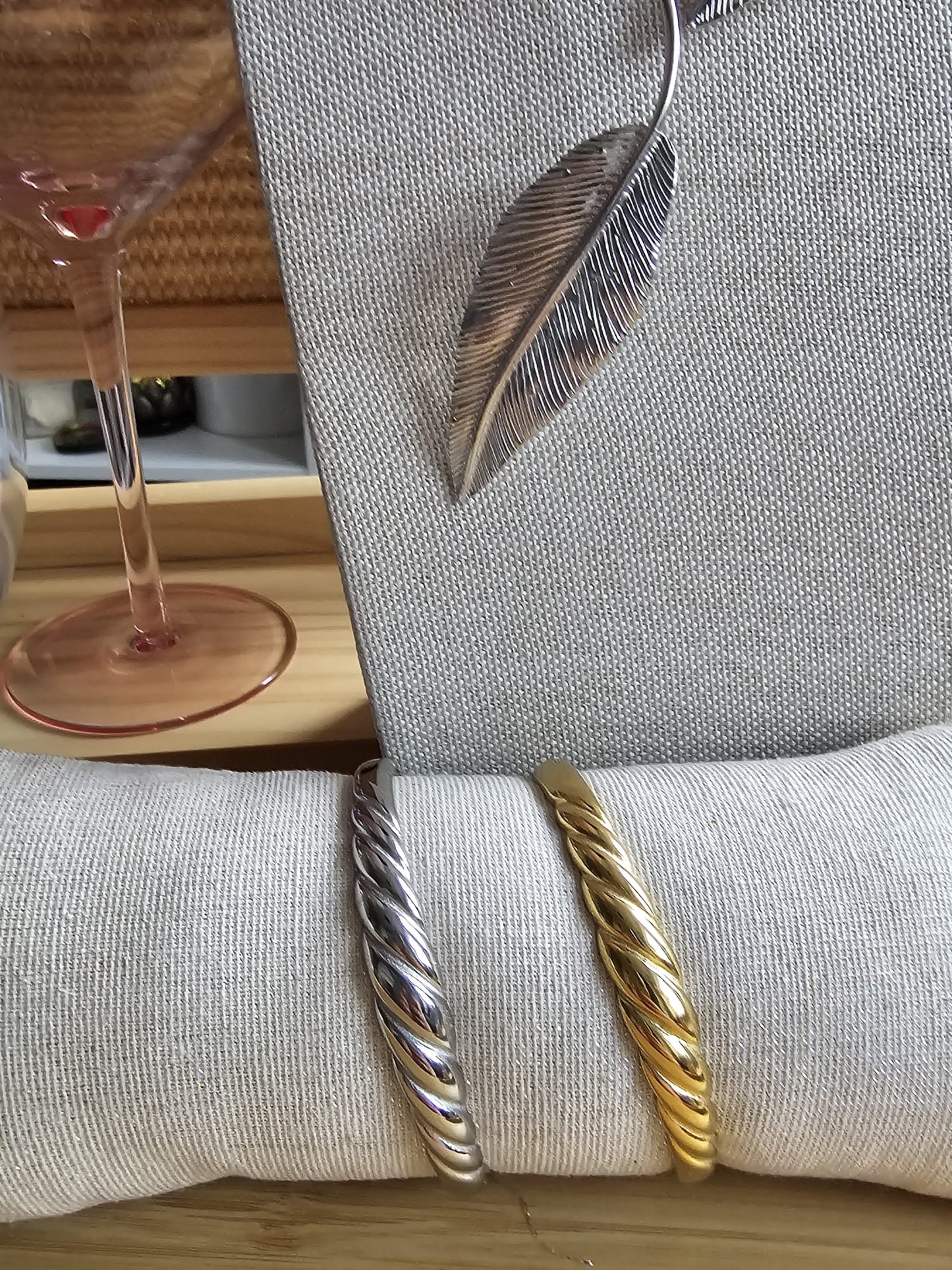 Shell Gold And Silver Woman Bracelet