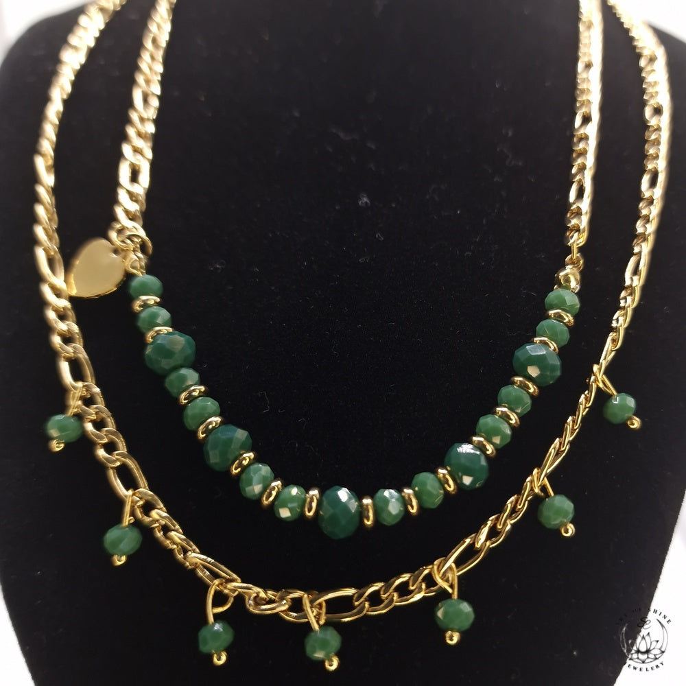 Double Strand Bead Necklace
