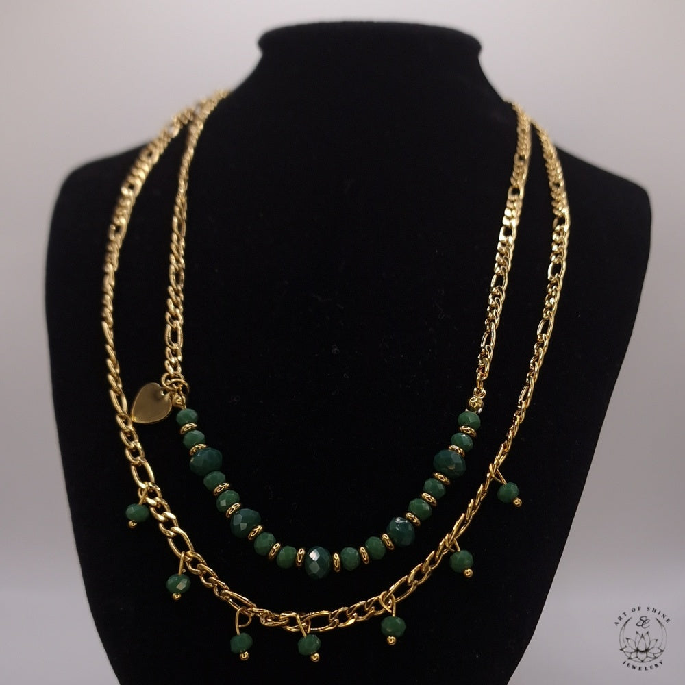 Double Strand Bead Necklace