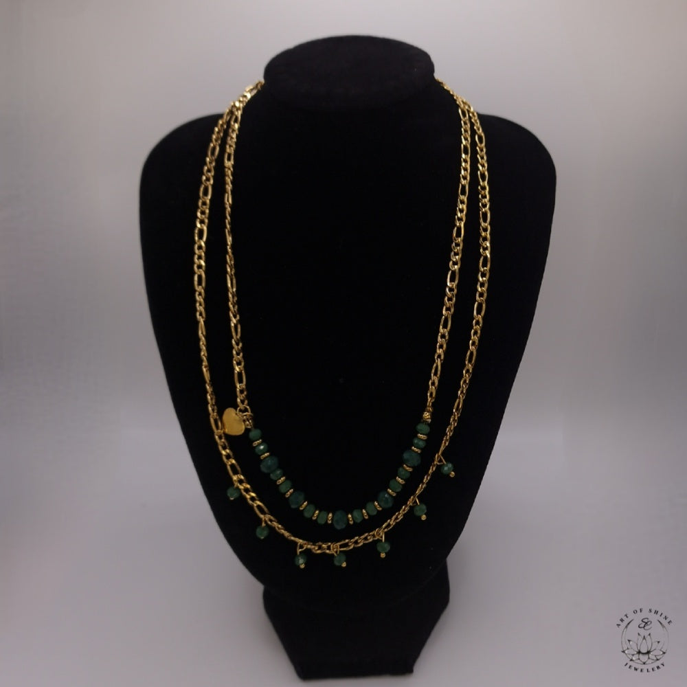 Double Strand Bead Necklace