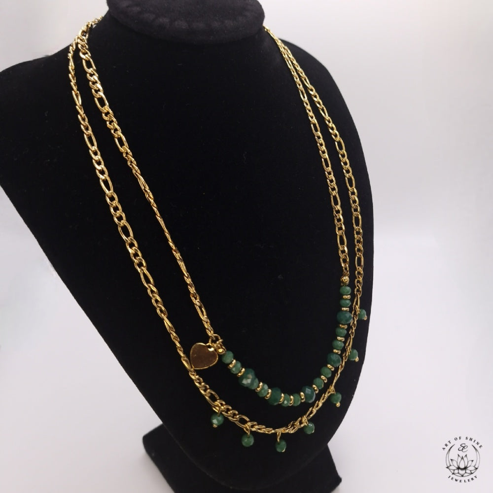 Double Strand Bead Necklace