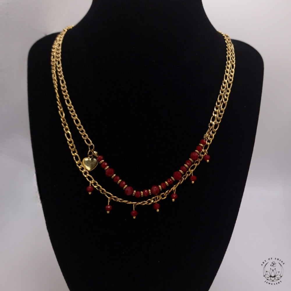 Double Strand Bead Necklace