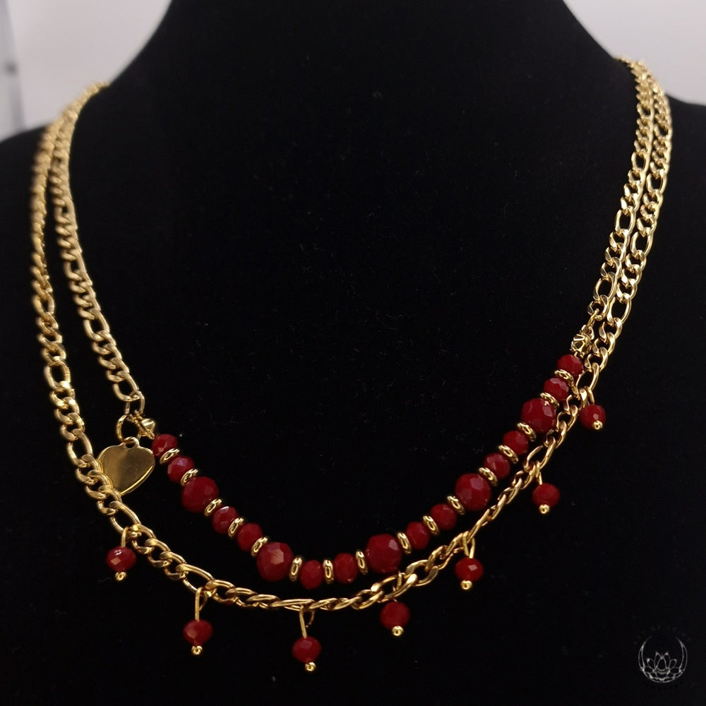 Double Strand Bead Necklace