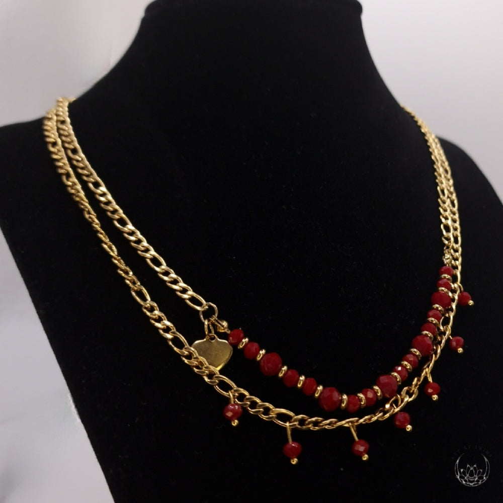 Double Strand Bead Necklace