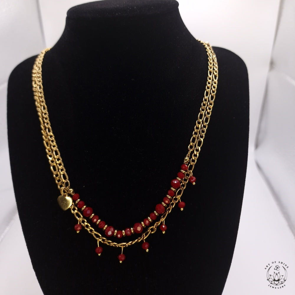 Double Strand Bead Necklace