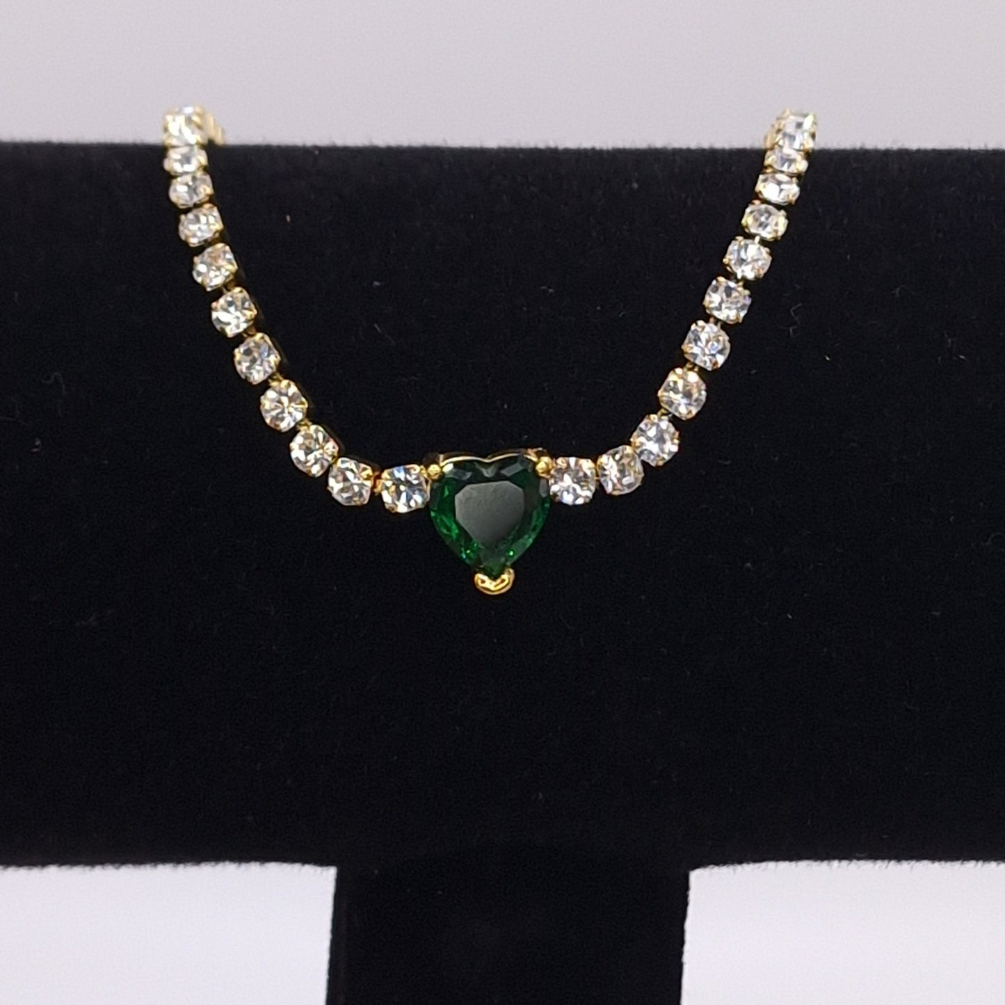 Tennis Bracelet with Zirconia Heart