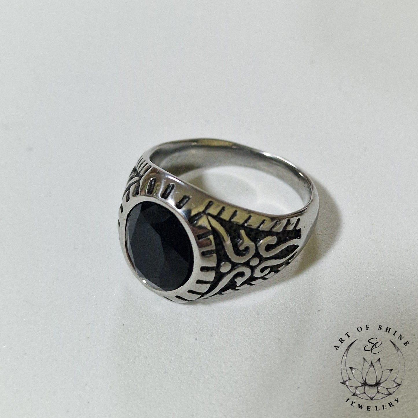 Black Stone Ring