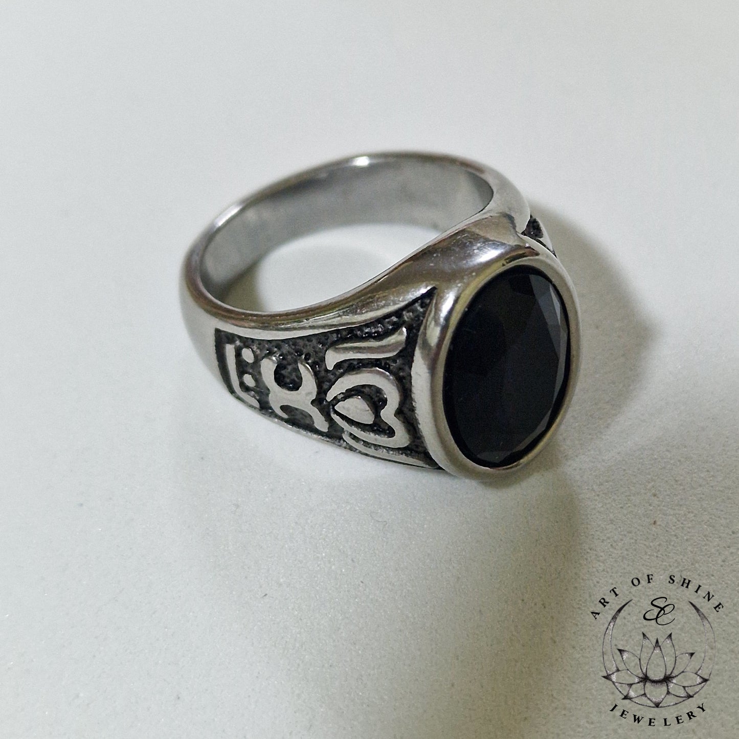 Black Stone Ring