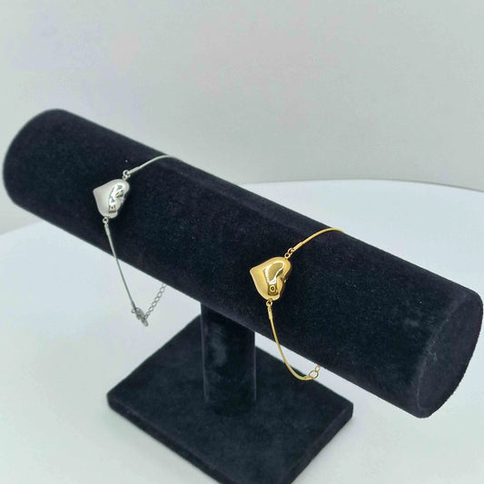 Medium Heart Rat Tail Bracelet Art of Shine