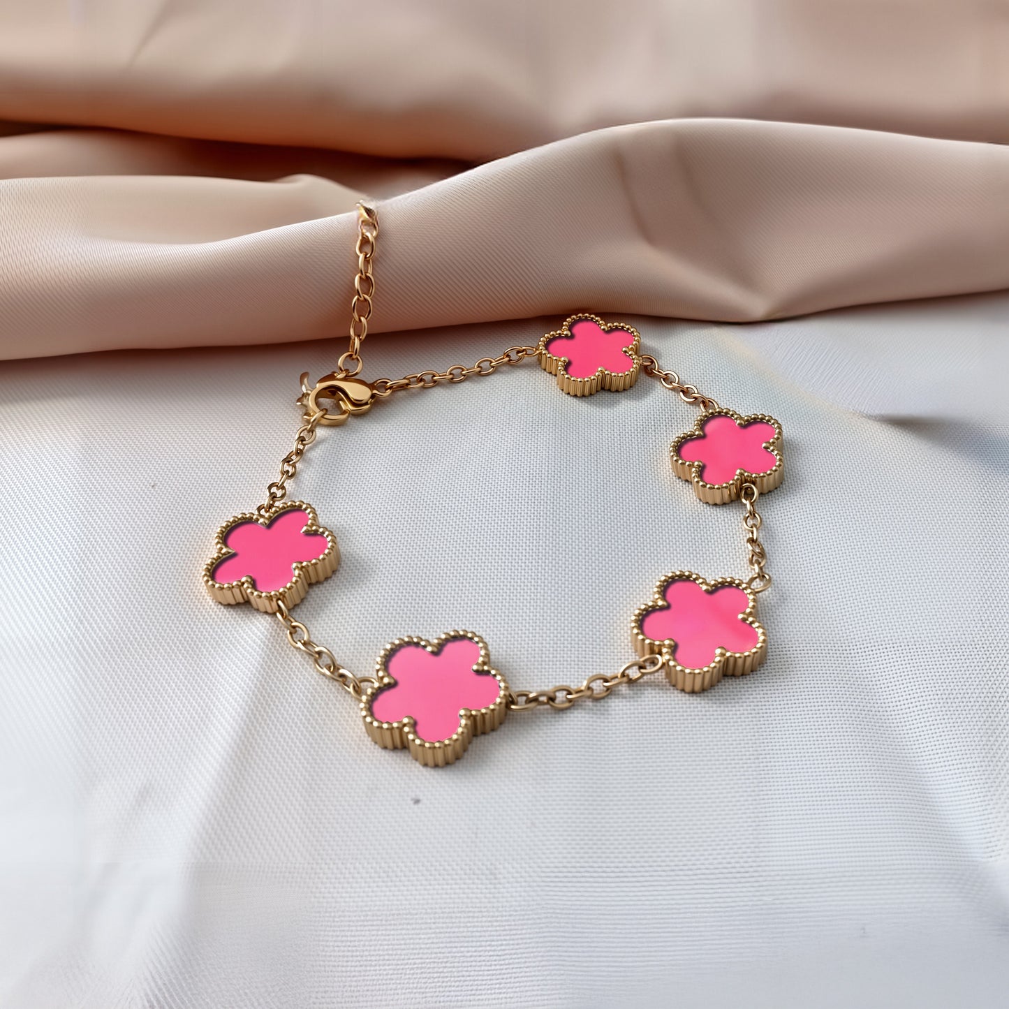 Fortune Five Clover Bracelet - Vibrant Gold Editions Art of Shine