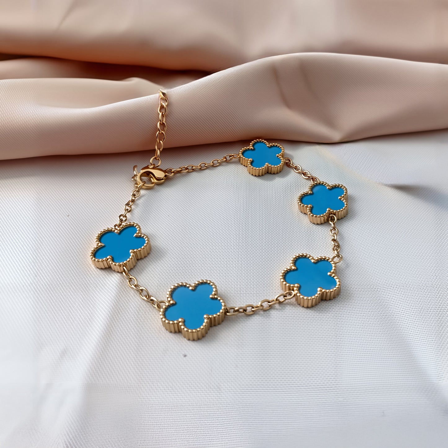Fortune Five Clover Bracelet - Vibrant Gold Editions Art of Shine
