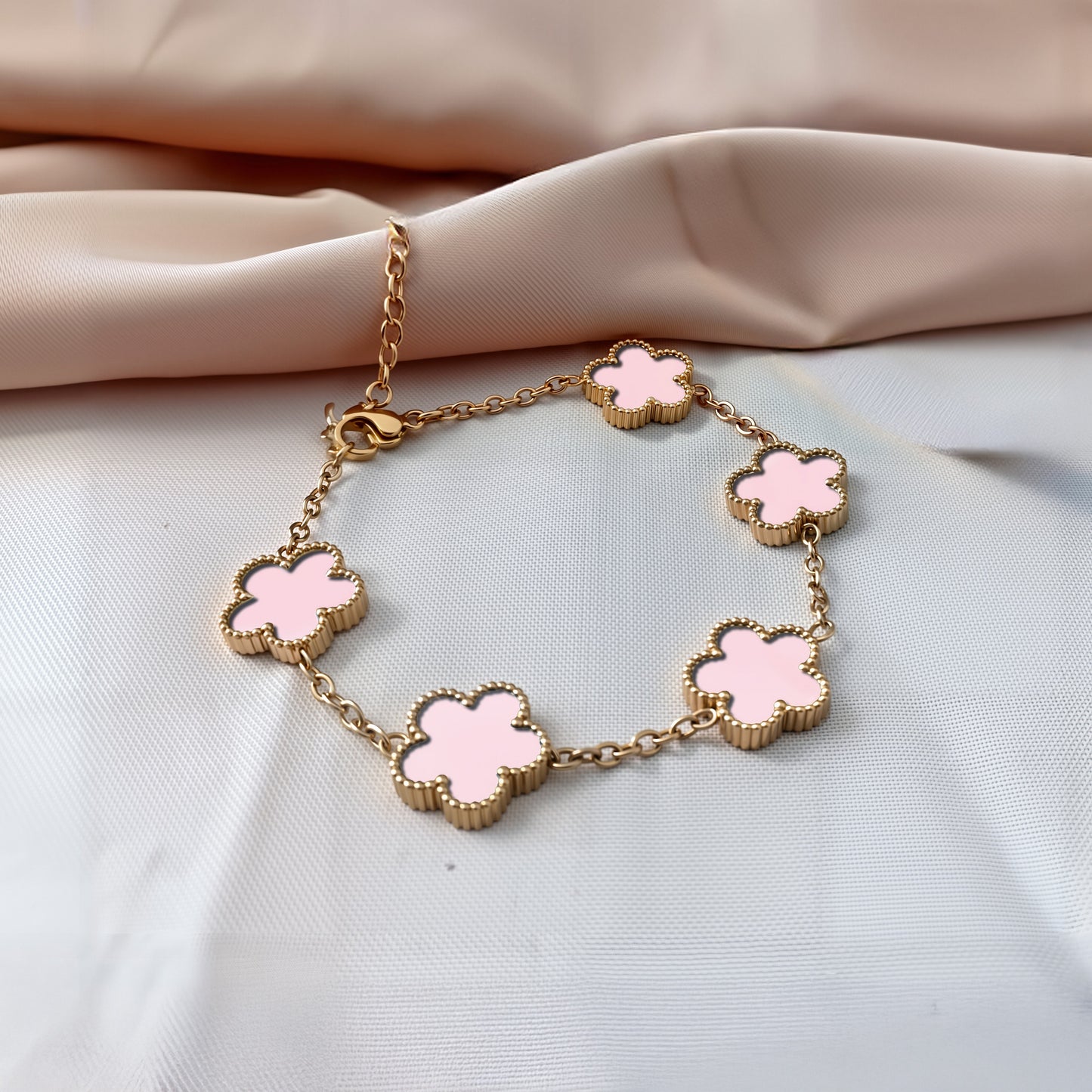Fortune Five Clover Bracelet - Vibrant Gold Editions Art of Shine
