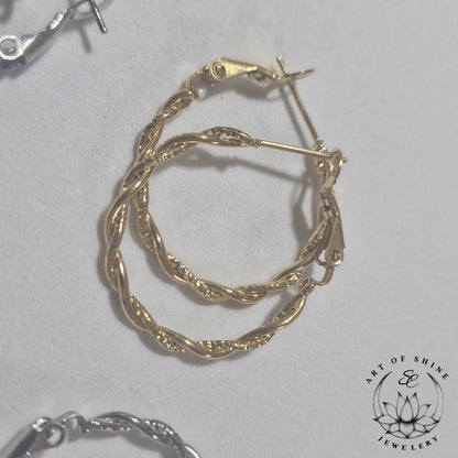 Engraved Hoops