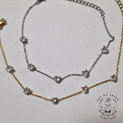 Heart Zircon Bracelet