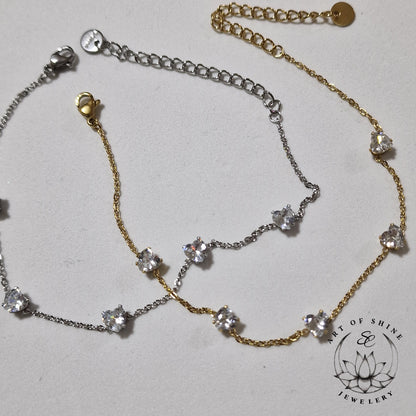 Heart Zircon Bracelet