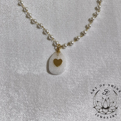 Stone Heart Necklace