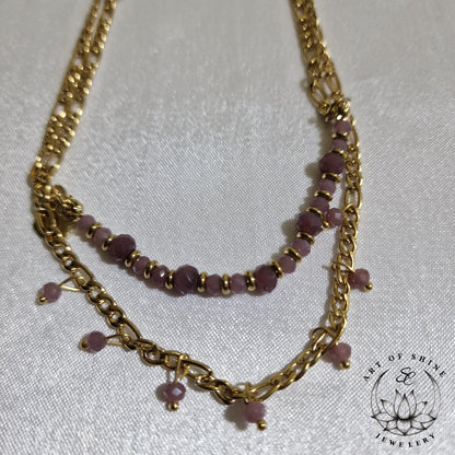 Double Strand Beaded Necklace-Mexico