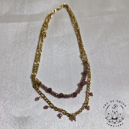 Double Strand Beaded Necklace-Mexico