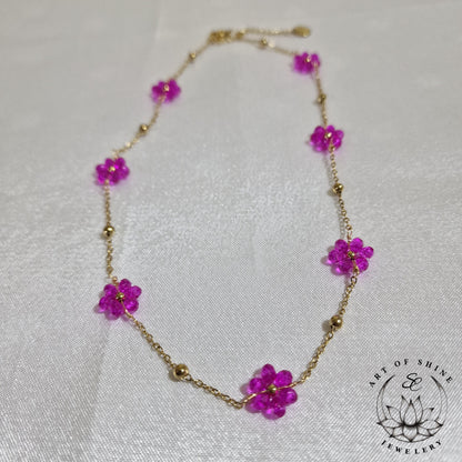 Daisy Pearl Necklace