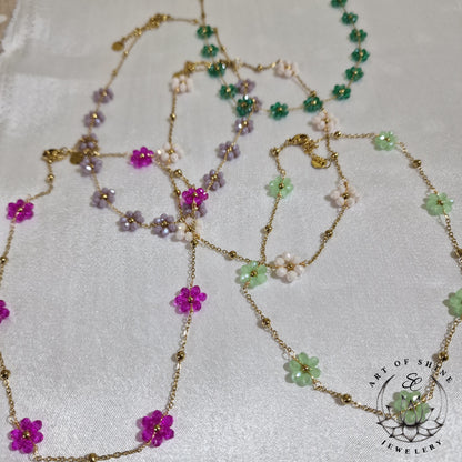 Daisy Pearl Necklace