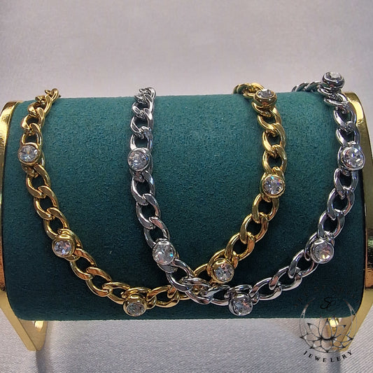 Chain and Round Tennis Art of Shine