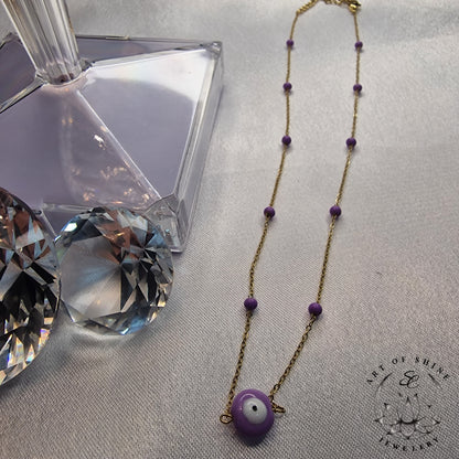 Greek Eye Babool Necklace