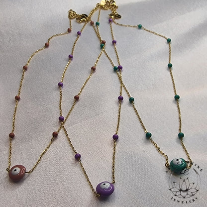 Greek Eye Babool Necklace